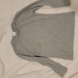 Zara Knit Pearl Sweater, Size 9
